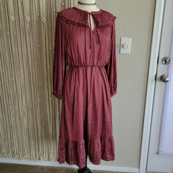 Collective Concepts burgundy dress - Picture 2 of 3
